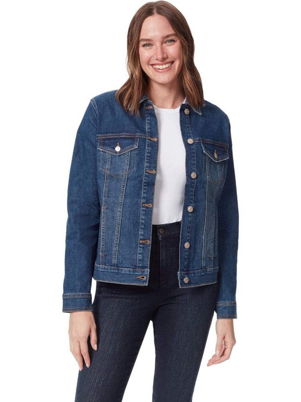 Stylish Women's Denim Jean Jacket - Classic Fit, Versatile, Casual Chic